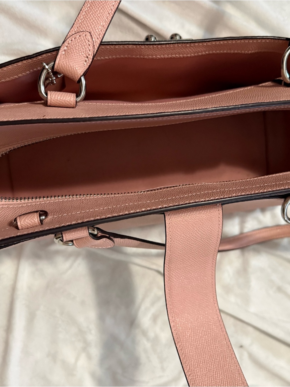 Coach Women's Pink Structured Shoulder Bag - Picture 5 of 8